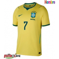 Camiseta Brasil Vinicius Junior #7 Primera Equipación Mundial 2026 manga corta